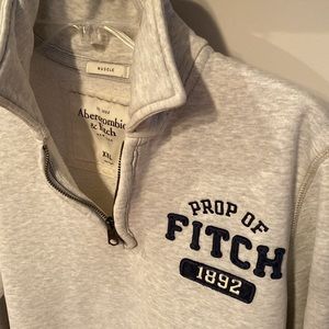 Abercrombie & Fitch 1/4 Zip Sweatshirt Y2K Preppy Vtg